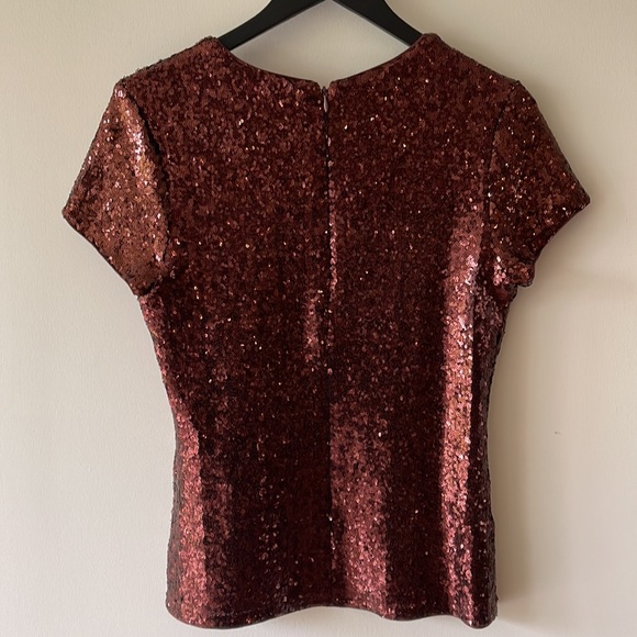BAILEY 44 EDIE SEQUIN TEE in Pinot - Picture 4 of 8